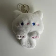 【美品】【お値下げ】シーイン　猫型ぬいぐるみキーホルダー