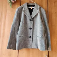 ☘️【ルイシャンタン】 ハウンドトゥース ウール ジャケット 秋冬コーデ