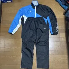 Mizuno ジャージ上下セット M 青/黒/白