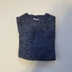 アーバンリサーチ　KBF ショート丈セーター　紺白ミックス