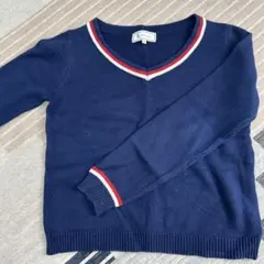 ネイビー vネック