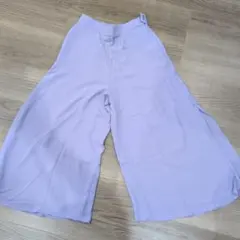 ラヴィブルーム様専用新品UNIQLO 薄紫 シフォンスリットスカート・パンツ M