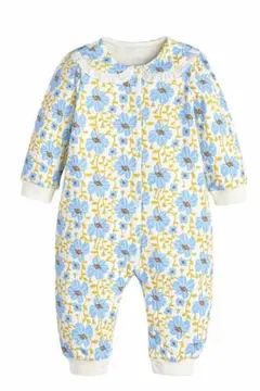 【新品・タグ付き・ラッピング済】モイモルン 襟付き 花柄 カバーオール 70