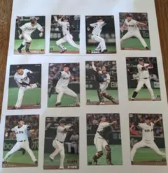 プロ野球チップスカード　読売ジャイアンツ　１２枚