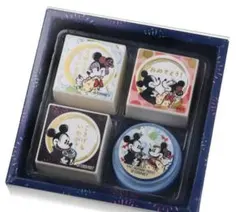 ミッキー＆ミニースタンプセット 3種類 青インク付き ディズニーストア