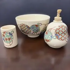 JN様専用　茶道具 三点セット（茶碗・振出・茶巾筒）