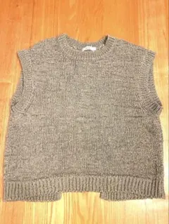 niko and ... ニットベスト　モスグリーン