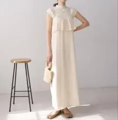 Bab コード刺繍使いキャミワンピース