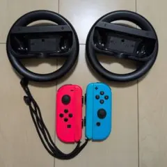 Nintendo Switch Joy-Con 赤青 ハンドル2個セット