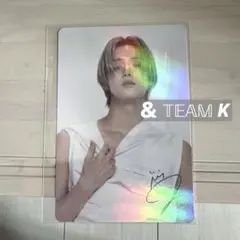 &TEAM サイン　入り　チェキ　ケイ　k パウプリ &TEAM K サイン入りチェキ - メルカリ