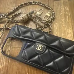 ブラック キルティング iPhoneケース iPhone16プロマックス