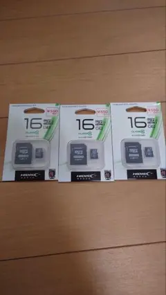 16GB miniSDカード 3枚セット