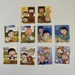 使用済切手 アニメシリーズ・ちびまる子ちゃん10種完 2010