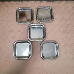 ツインバード TWIN BIRD ステンレス小皿　コースター　日本製 5枚セット