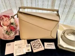 ★現行品　LOEWE ロエベ　パズルバッグ　スモール　ソフトホワイト