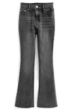 【値下げ】GRL ストレッチフレアデニムパンツ[cu532] M ブラック