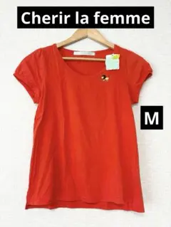 ❤️新品未使用❤️Cherir la femme 半袖 ライオンTシャツ M レッドのサムネイル