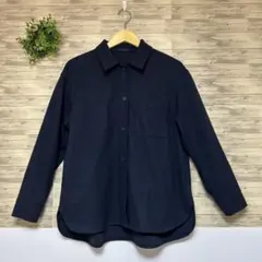 【ユニクロ】ブラッシュドジャージーシャツジャケット