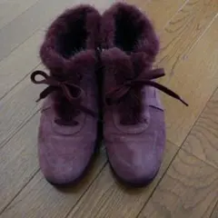銀座ヨシノヤ　ファー付きショートブーツ