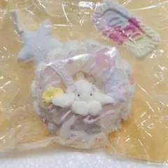 doro studio 寝そべり うさぎ ドーナツ ケーキ 黒ピンク スクイーズ