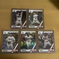 Topps トレーディングカード ロサンゼルス・ドジャース 5枚セット