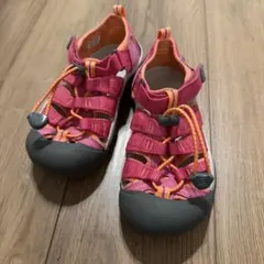 KEEN キッズ用サンダル　20cm ピンク　(ダークグレー　アウトソール)