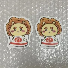 台湾限定 ちいかわ夜市 シーサー ステッカー セット 2枚入