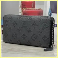 ルイヴィトン ジッピーウォレット マヒナ ラウンドジップ 長財布 F446