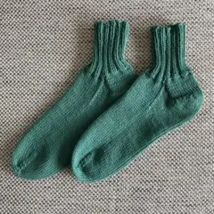 ハンドメイド　手編み靴下