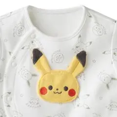 ★新品！ピカチュウ 長袖カバーオール 【 70~80cm】★ホワイト
