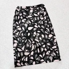 レリアン　ロングスカート　柔らかい　Lサイズ　ブラック　ピンク　日本製