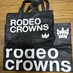 RODEO CROWNS トートショップバッグ ブラックのサムネイル