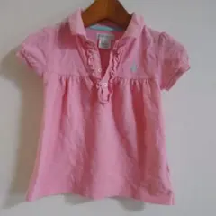 Ralph Lauren ピンク フリルポロシャツ