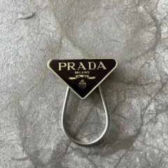 ☆希少☆【PRADA】プラダ キーリング キーホルダー 紫 パープル1AP023