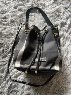 BLUELABELCRESTBRIDGE バケットバッグブラック/グレー送料込み