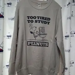 PEANUTS スヌーピー トレーナー ベージュ