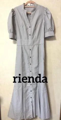 新品❣️rienda リエンダ　バックフリルオープンマーメイドワンピース