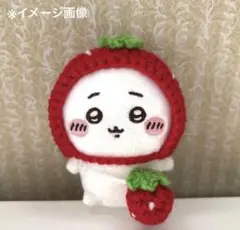 ぬいぐるみ用 ボンネット＆ポシェット❃ ハンドメイド かぎ針 編み物 ❃ いちごのサムネイル
