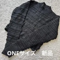 リリーブラウン lily brown シアーボーダーニットトップス黒　新品