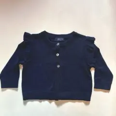 美品　コムサフィユ　カーディガン　110 紺色