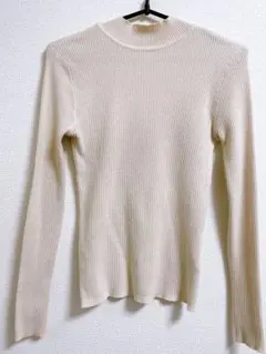 クリーム色 長袖 ニット セーター Dazy