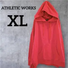 ATHLETIC WORKS 【XL 】ピンク パーカー やゆったり 海外古着