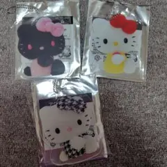 ハローキティ50周年アニバーサリー ノベルティアクリルチャーム3種セット 非売品