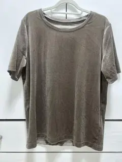 【未使用 洗濯しました 】SLOBE IENA ベロアTシャツ