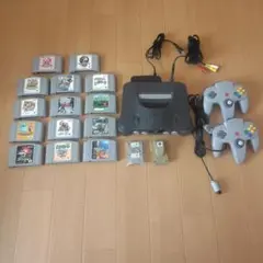 NINTENDO64 本体 + ゲーム14本 + コントローラー2つ