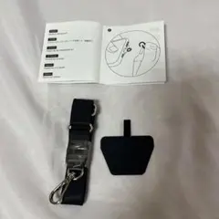 太くて使いやすい　スマホショルダーストラップ 　黒