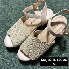 MAJESTIC LEGON ベージュ レースパンプス M