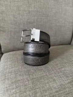 ☆美品☆ベルルッティ Berluti レザーベルトリバーシブルブラック B ボリュート スクリットレザー 35MM リバーシブルベルト