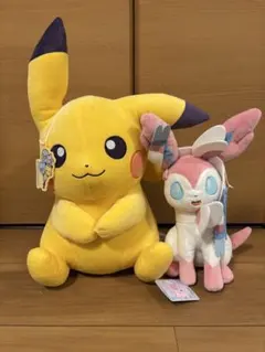 ポケットモンスター　ニンフィア　ピカチュウ　ぬいぐるみ　ナムコ限定