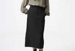 GU ナローロングスカートZ ブラック